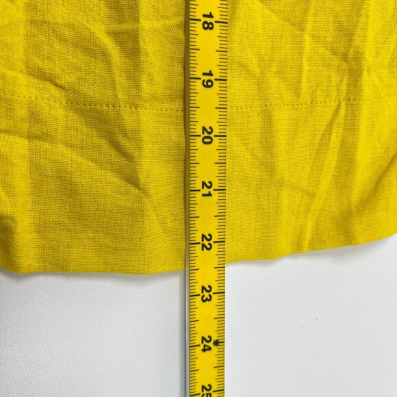 NWOT Farm Rio Yellow Linen Blend Bow-Knot Sleeveless Mini Dress Size M - Picture 11 of 12